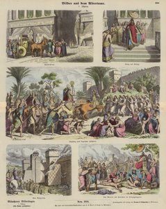 Oud Assyrië (gekleurde gravure) door German School