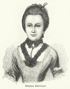 Anna Katharina Schoenkopf (1746-1810), inspiratie voor Duitse auteur Johann Wolfgang Goethes liefdesgedichten Annettenlieder door German School