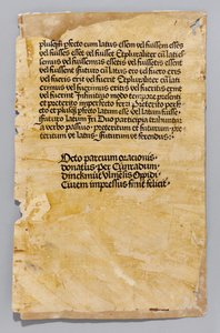 Ars Minor door Aelius Donatus, gedrukt door Konrad Dinckmut, Ulm, c.1476-80 door German School