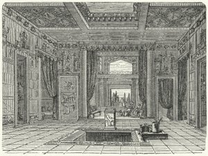 Atrium en tablinum van de Casa di Sallusti, Rome door German School