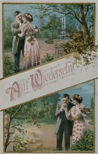 Auf Wiedersehn wenskaart, 1913