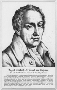 August Friedrich Ferdinand von Kokebue door German School