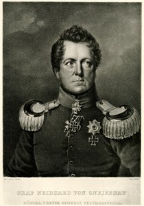 August Graaf Neidhard von Gneisenau door German School