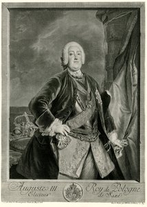 Augustus III (1696-1763) Koning van Polen (fototype) door German School