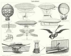 Ballonnen, luchtschepen en andere vliegmachines door German School