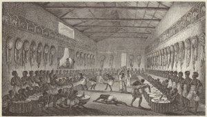 Banket van de koning van Abessinië door German School