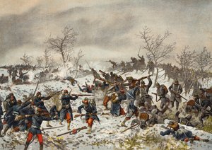Slag voor Le Mans-Champagne, Frans-Pruisische Oorlog, 11 januari 1871 door German School