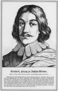 Bernhard, Hertog van Saksen-Weimar (gravure)