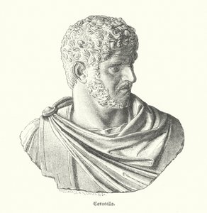 Caracalla, Romeinse keizer (gravure) door German School