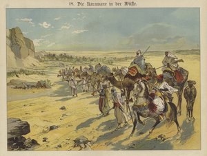 Karavaan in de Arabische woestijn door German School