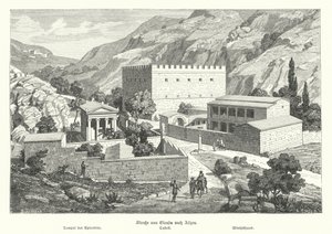 Kasteel op de weg van Eleusis naar Athene, Oud Griekenland door German School