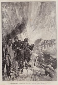Grot van de Winden, onder de Niagara Falls, New York, VS door German School