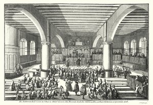 Ceremonie voor het toekennen van een doctoraat aan de Universiteit van Altdorf, Beieren door German School