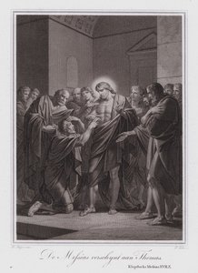 Christus verschijnt aan Thomas (gravure)
