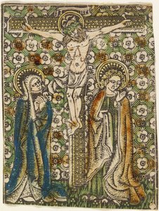 Christus aan het kruis met Maria en Sint Jan
