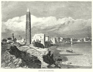 Naald van Cleopatra, Alexandrië, Egypte