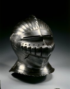 Gesloten helm in Maximiliaanse stijl, ca. 1510-30 door German School