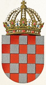Wapen van Kroatië, ca. 1898