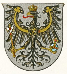 Wapen van het Koninkrijk Pruisen en later van de provincie Oost-Pruisen, ca. 1898