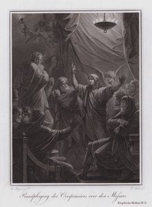 Consultatie van de hogepriester over de Messias door German School