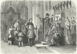 Kroning van Hendrik de Jonge Koning door Roger, Aartsbisschop van York door German School