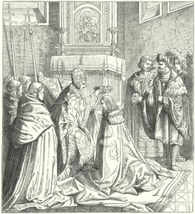 Kroning van de Heilige Roomse Keizer Frederik III door German School