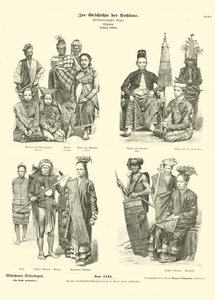 Kostuums van Indonesië, 1880 door German School