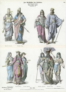 Kostuums van de oude Assyriërs, Meden en Egyptenaren door German School