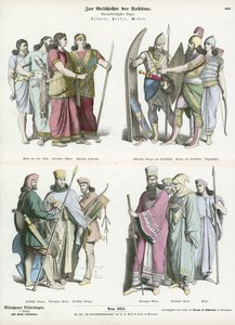 Kostuums van de oude Assyriërs, Perzen en Meden