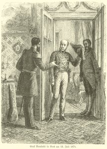 Graaf Benedetti in Ems, 13 juli 1870 door German School
