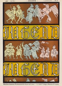 Omslagillustratie voor Jugend magazine, 1896 door German School