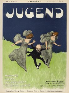Omslagillustratie voor Jugend magazine, 1896