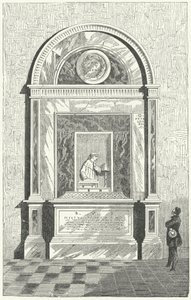 Het graf van Dante in Ravenna, Italië door German School