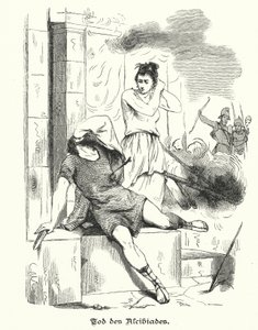 De dood van Alcibiades, 404 v.Chr. door German School