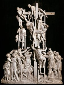 Kruisafneming. Ivoren sculptuur van de Duitse school