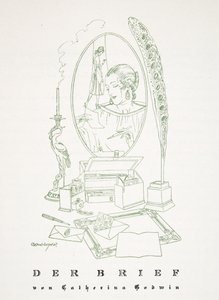 Der Brief door Catherina Godwin, uit Styl, uitgegeven 1922 door German School