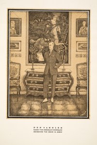 Der Sammler, advertentie voor herenmode door Hermann Hoffmann, uit Styl, pub.1922 (pochoirdruk) door German School
