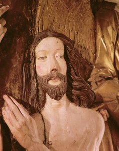 Detail van de Doop van Christus door German School