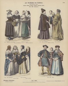 Nederlandse, Boheemse, Spaanse, Engelse, Franse en Poolse kostuums door German School