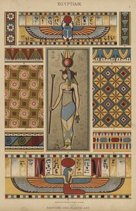 Egyptisch, schilderkunst en plastische kunst door German School