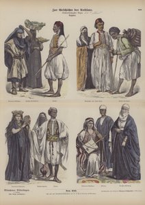 Egyptische kostuums door German School