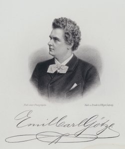 Emil Goetze, Duitse operazanger (gravure) door German School