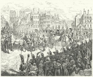 Intocht van koning Lodewijk XVIII in Parijs, 1814 door German School