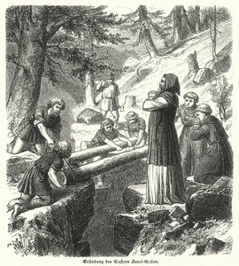 Stichting van de Abdij van St Gall, Zwitserland, 8e eeuw