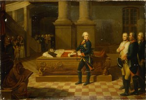 Frederik II in de crypte van de keurvorst