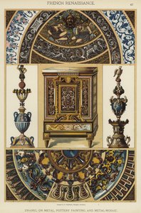 Franse Renaissance, email op metaal, aardewerk schilderen en metaalmozaïek door German School
