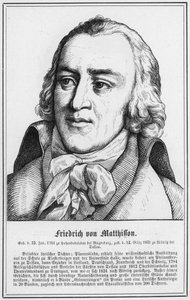 Friedrich von Matthisson (gravure) door German School