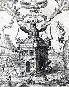 Frontispice van Collegium Fama Fraternitatis door Theophilus Schweighardt, 1618 door German School