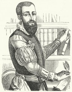 Garcilaso de la Vega, Spaanse dichter en soldaat (gravure)