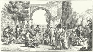 Tuin in Renaissance Florence door German School